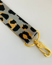 Lade das Bild in den Galerie-Viewer, Grau Leomuster verstellbarer Taschengurt für Bauchtasche 38mm breit