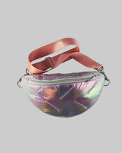 Lade das Bild in den Galerie-Viewer, INI Bauchtasche holografisch mit rosa abnehmbarem Gurt