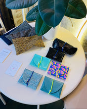 Lade das Bild in den Galerie-Viewer, Mini Geldbeutel Blau & Mintgrün Glitzer minimalistisch kompakt, minimalistisch