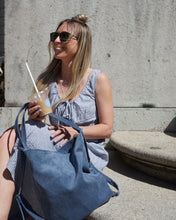 Lade das Bild in den Galerie-Viewer, 3-in-1 Rucksacktasche in Taubenblau