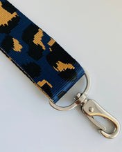 Lade das Bild in den Galerie-Viewer, Marineblau Leomuster verstellbarer Taschengurt für Bauchtasche 38mm breit