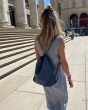 Lade das Bild in den Galerie-Viewer, 3-in-1 Rucksacktasche in Taubenblau, Kira Cord