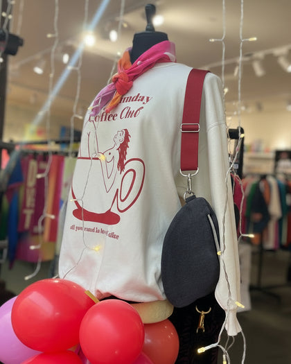 VERENA Bauchtasche – Velours Grau