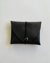 Lade das Bild in den Galerie-Viewer, Mini Geldbeutel, Schwarz, Minimalistisch, Gummiband Schwarz
