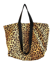 Lade das Bild in den Galerie-Viewer, ANNA Shopper Large mit braunem Leopardenmuster aus Jacquard Gobelin

